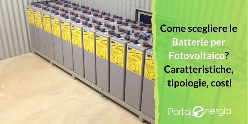 batterie fotovoltaico