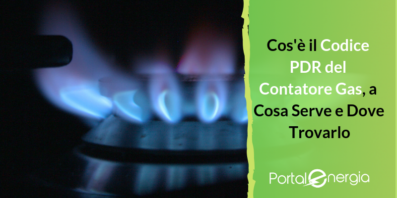 codice pdr gas