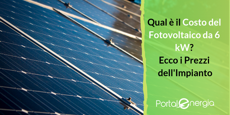 Costo Fotovoltaico 6 Kw